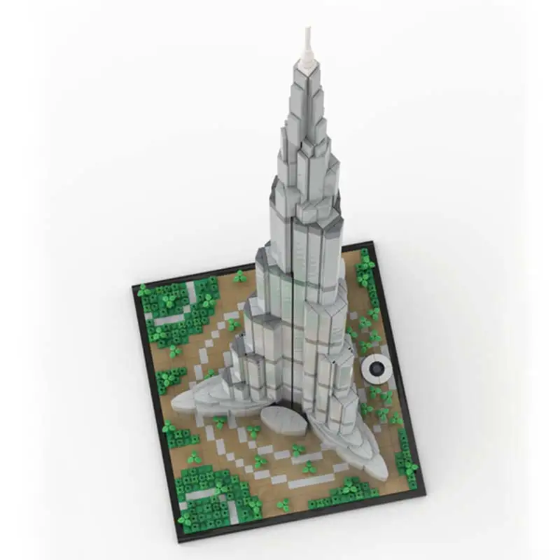 Bloques de construcción MOC Burj Khalifa, Kits de modelos de rascacielos de arquitectura a escala 1:800, torre creativa, juguetes para niños, regalos de navidad