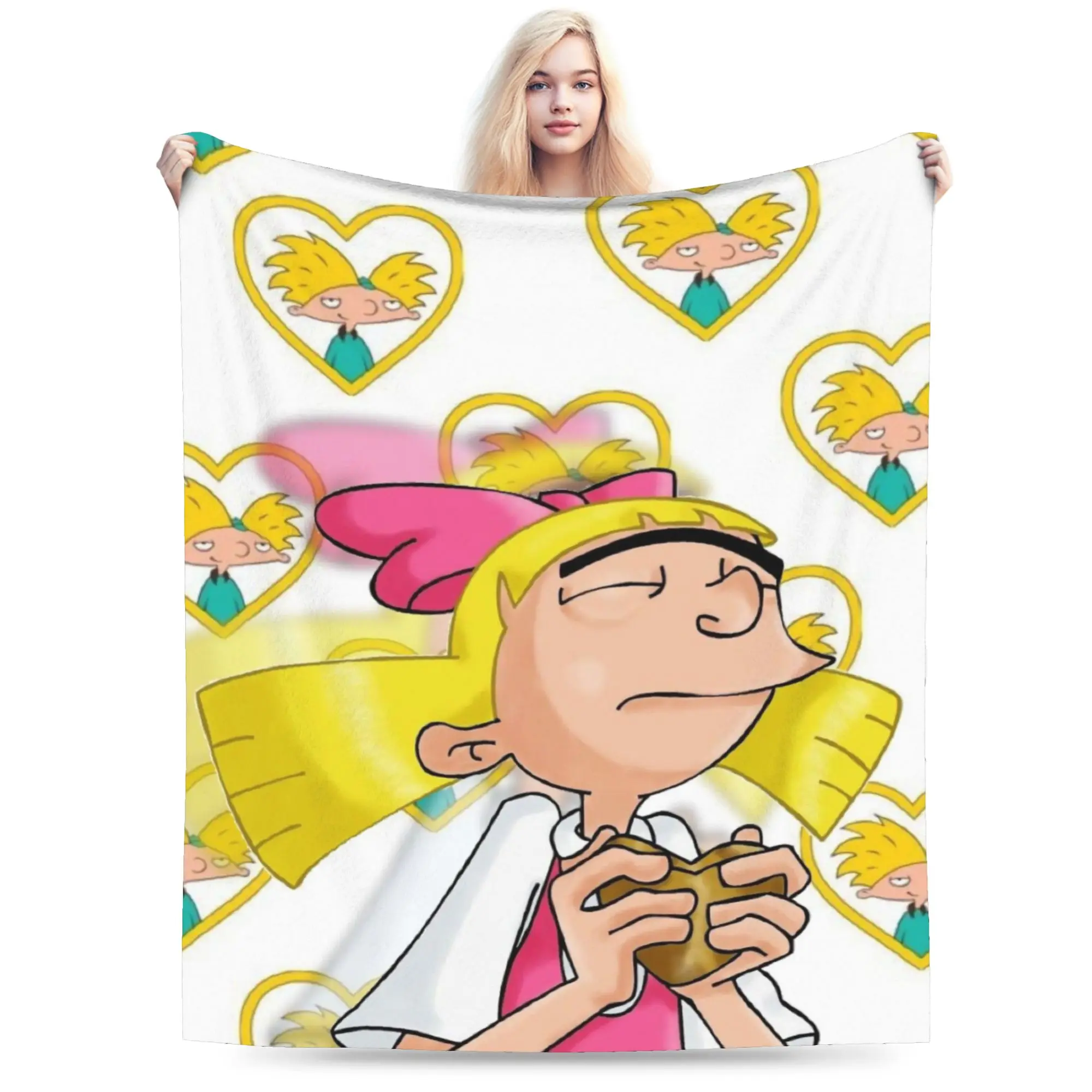 بطانية ناعمة دافئة للأطفال السفر يا أرنولد الفراش يلقي الفانيلا المفرش للخارجية الشارع الاتجاه غطاء سرير أريكة #1