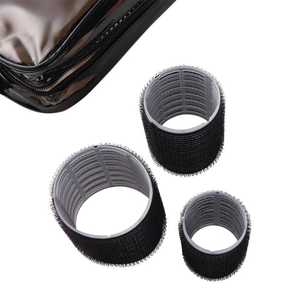 35-teiliges schwarzes Selbsthaftendes Lockenwickler-Set, DIY 3 Größen Lockenwickler, hitzefreie Lockenwickler, leichtgewichtig mit Kamm, Lockenwickler für lockiges Haar – Detail 4