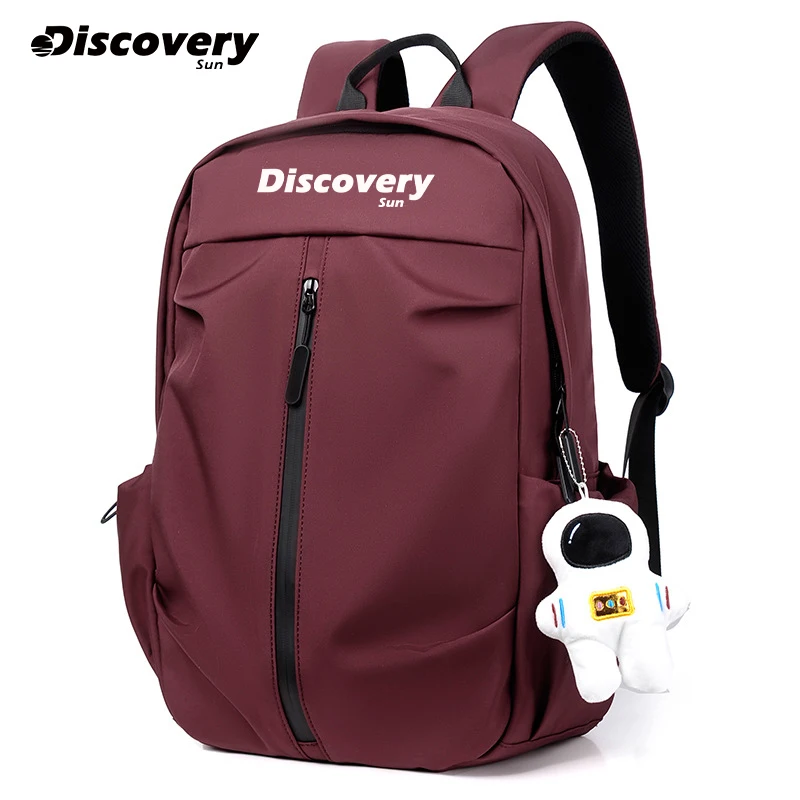 DISCOVERY-SUN New Waterproof Nylon Women Backpack Female Travel Bag Backpacks Schoolbag for Teenage Girls Solid Color Bookbag