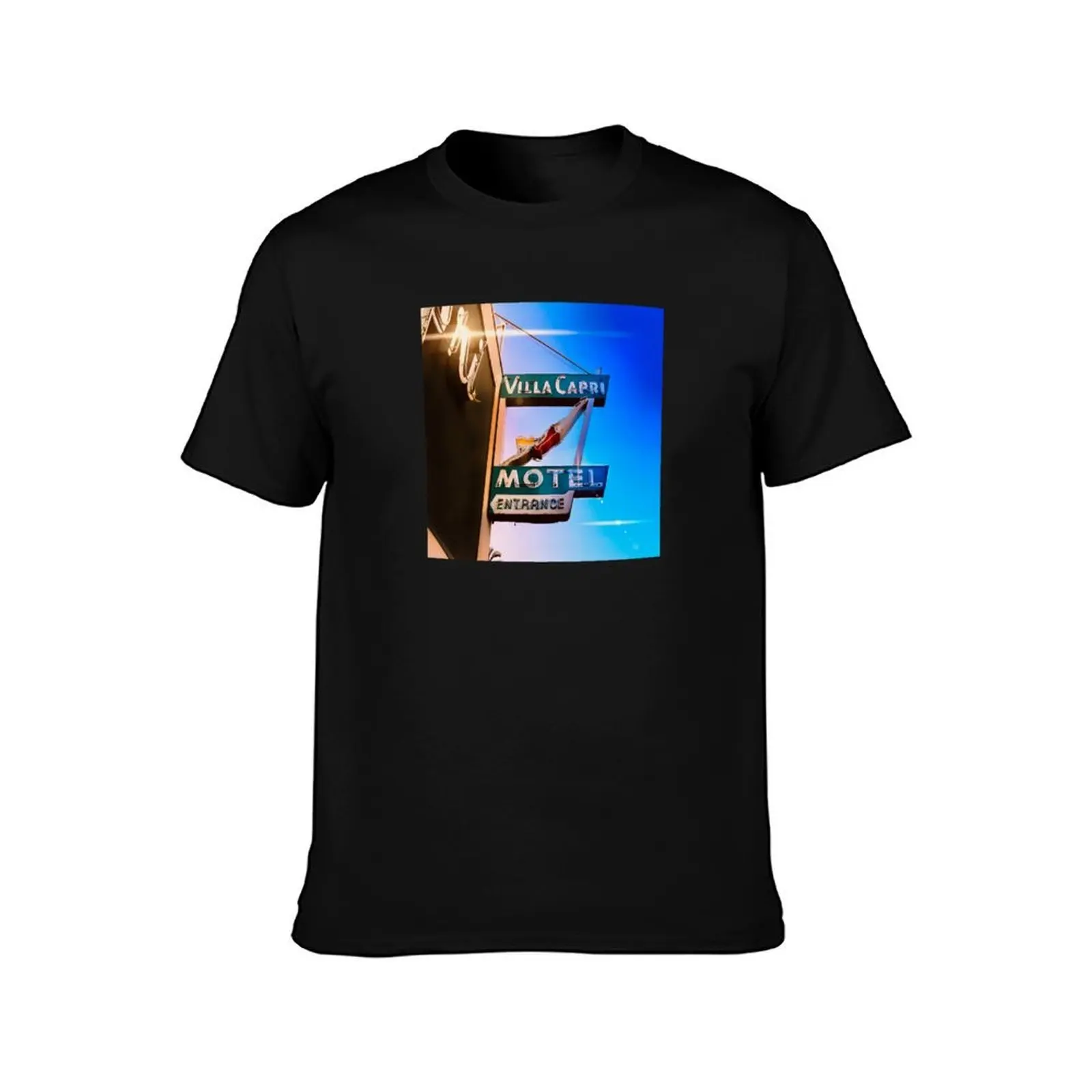 Motel Villa Capri T-Shirt Work Utility Short Sleeve Shirt T-Shirt