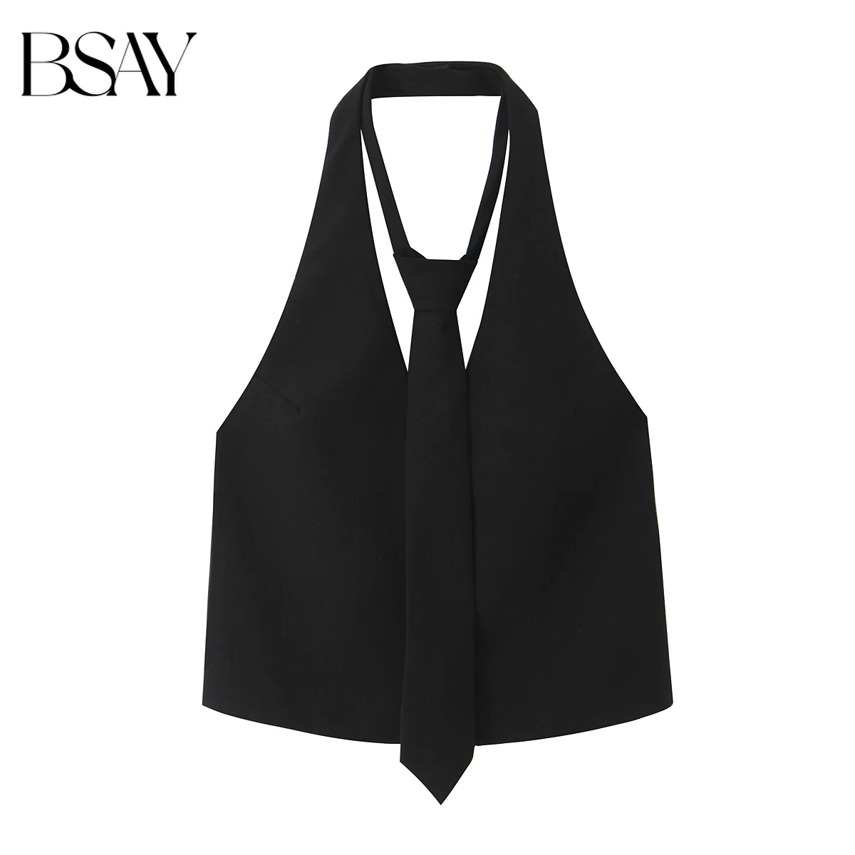 

BSAY Halter Tie Top for Women Fashion Autumn Winter New Sleeveless Backless Camisole Tank Chic Female Sexy Streetwear Vest Mujer