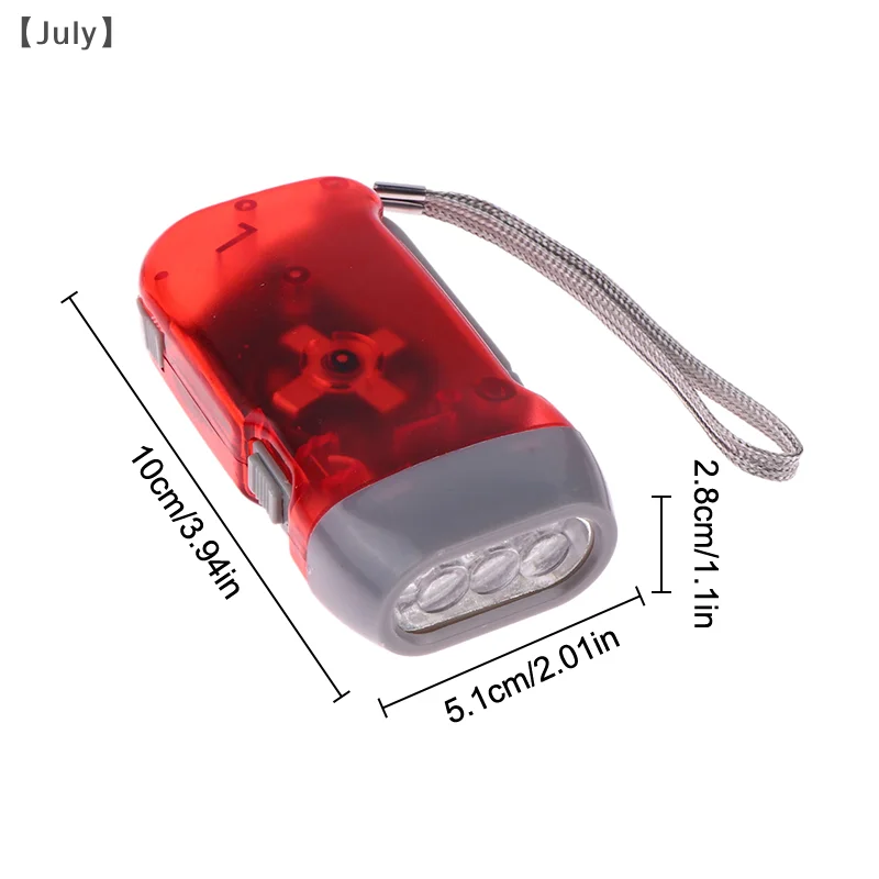 LED มือกดไดนาโม Crank Power Wind Up ไฟฉาย Mini Self Generating ไฟฉาย Camping โคมไฟกลางแจ้ง Home Supplies