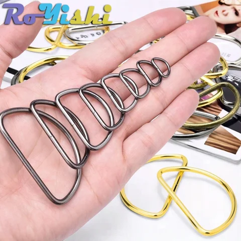 20 шт. металлических пряжек с D-образным кольцом для ремня, сумки, обуви, фурнитуры для шитья своими руками 10/12/15/20/25/32/38 мм топ 6 пряжка ремня - №3