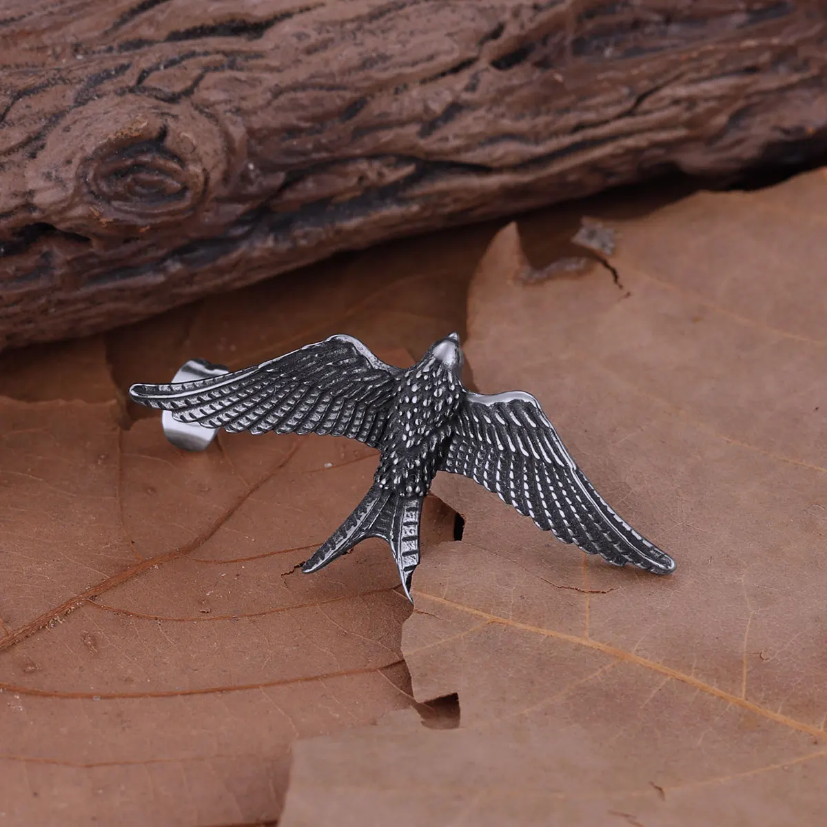 Simple Style Animal Swallow Stud Earring Handmade Stainless Steel Fashion Women Unisex Personality Party Club Jewelry Gift