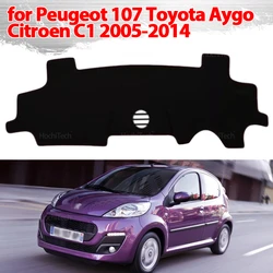 For Peugeot 107 Toyota Aygo AB10 AB20 AB30 2005-2014 Dashboard Cover Dash Board Mat Carpet Pad Sunshade Cushion Car Accessories