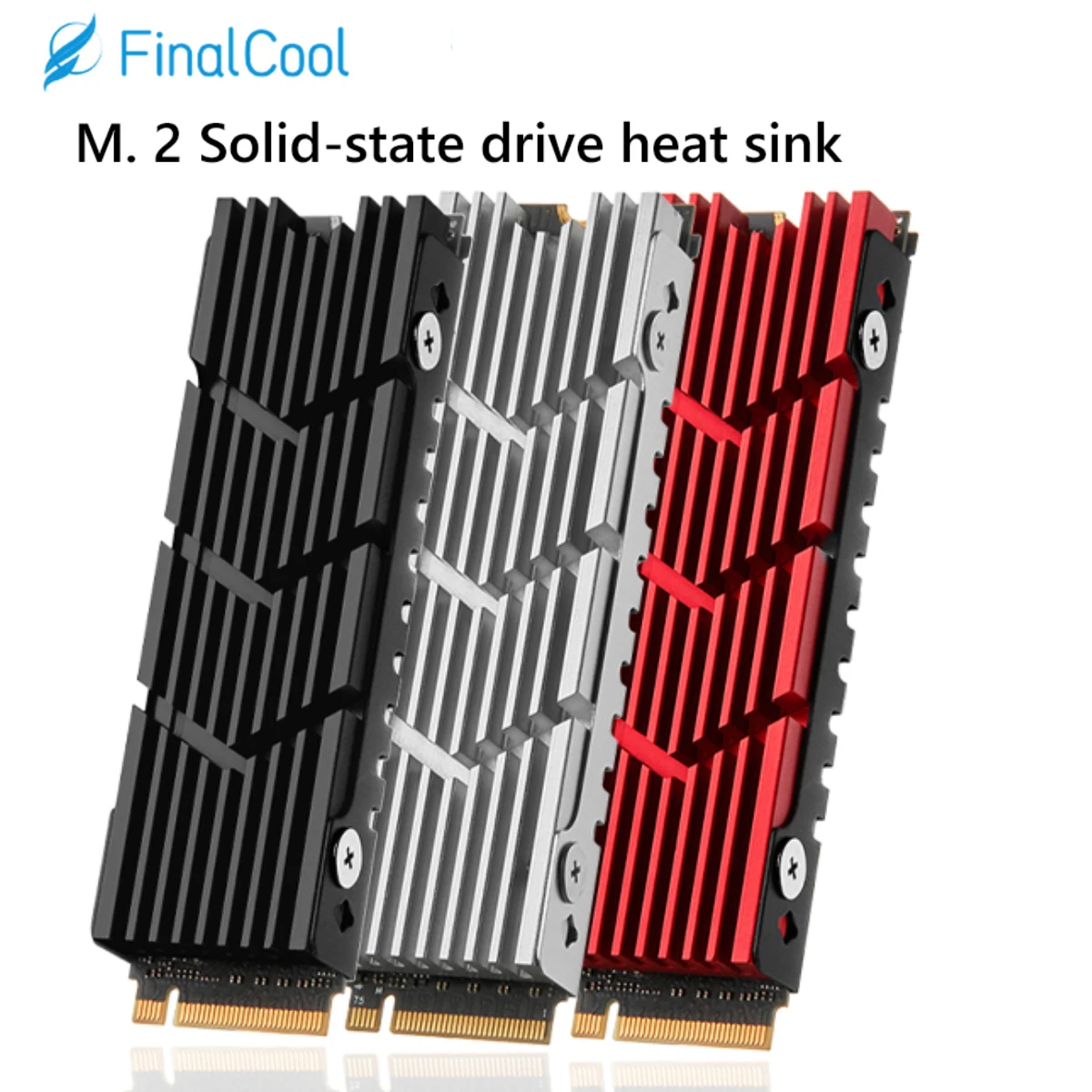 M.2 SSD NVMe radiator radiator M2 2280 dysk twardy SSD aluminiowy radiator z silikonowa podkładka termiczna na PC / PS5 PCIE 2280 SSD