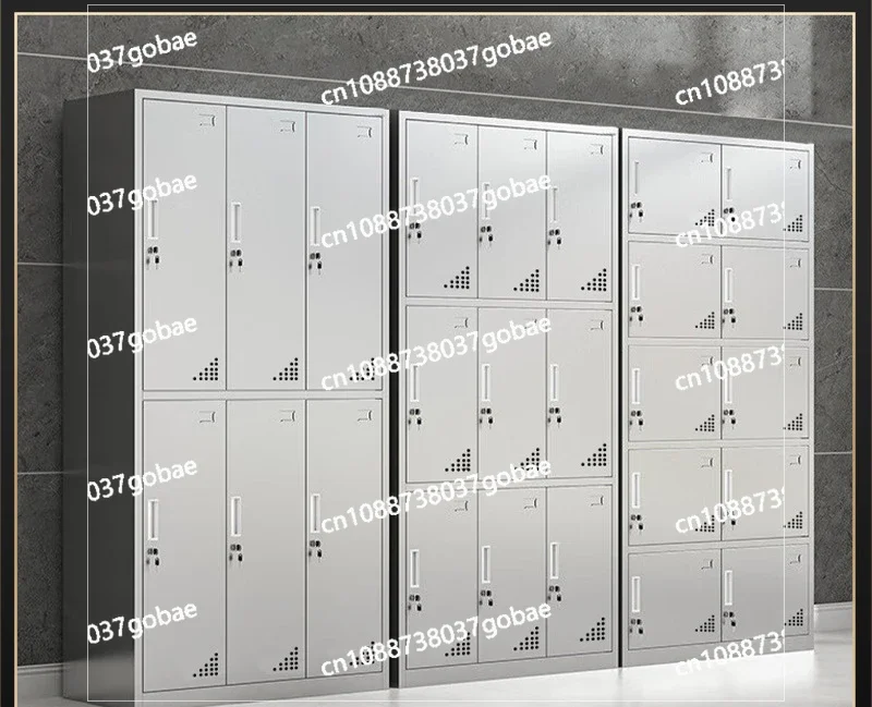 Stainless Steel Lockers Employee Locker Dormitory Household Bedroom Change Wardrobe Food Factory Stainless Steel Multi-Door