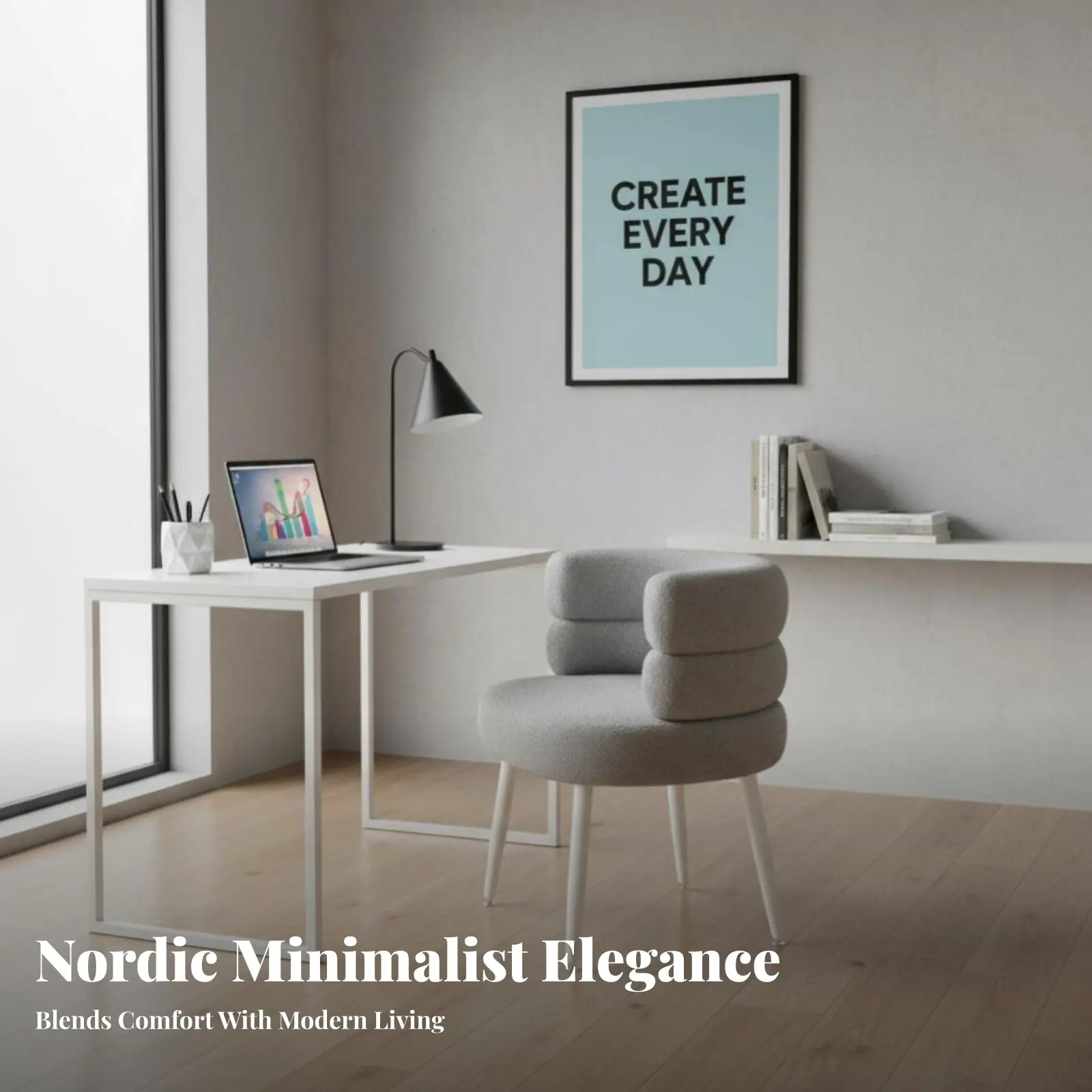 

Plush Seashell Chair Shell-Shaped rearrest Upholstered Rolling Chair Comfortable padding Soft Upholstery for Women, Small Spaces