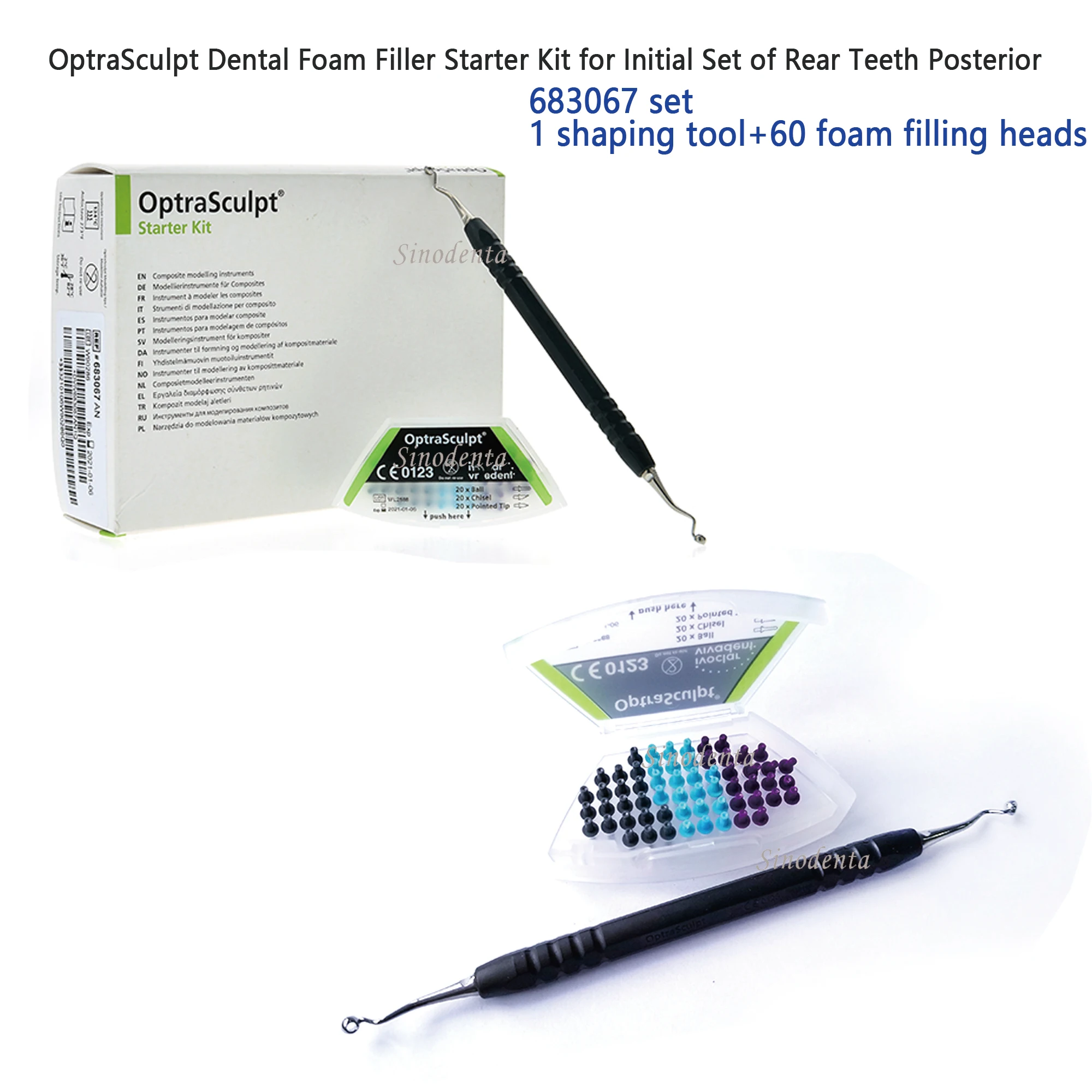 2025 New OptraSculpt Dental Foam Filler Starter Kit 683067 for Initial Set of Rear Teeth Posterior Teeth Used