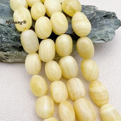 Irregular Large Natural Stone Yellow Calcite Nugget Beads For DIY Jewelry Making MY230841