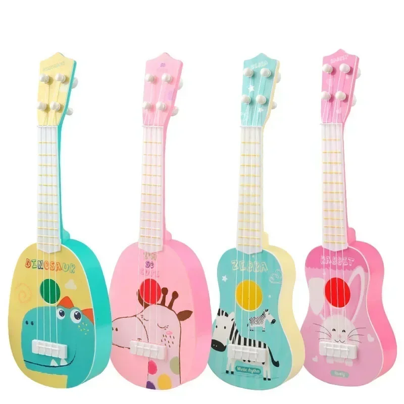 Children Ukulele Musical Toys 4 Strings Small Guitar Montessori Education Instruments Music Toy Musician Learning Gift