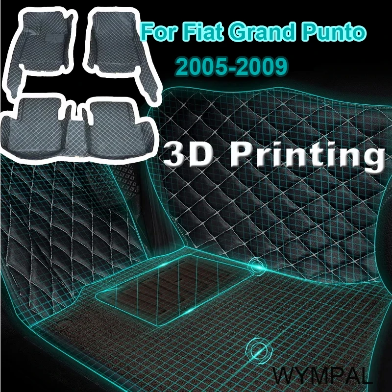 Car Floor Mats For Fiat Grand Punto Project 199 2005~2009 3door Tapetes Para Carro Alfombrillas Coche Car Mats Car Accessories