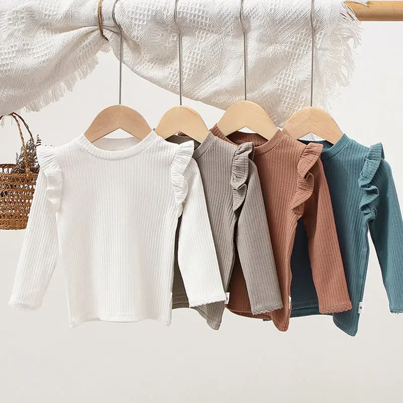 

Korean Style Baby Long-Sleeve Bottoming Shirt Top for Girls P4297