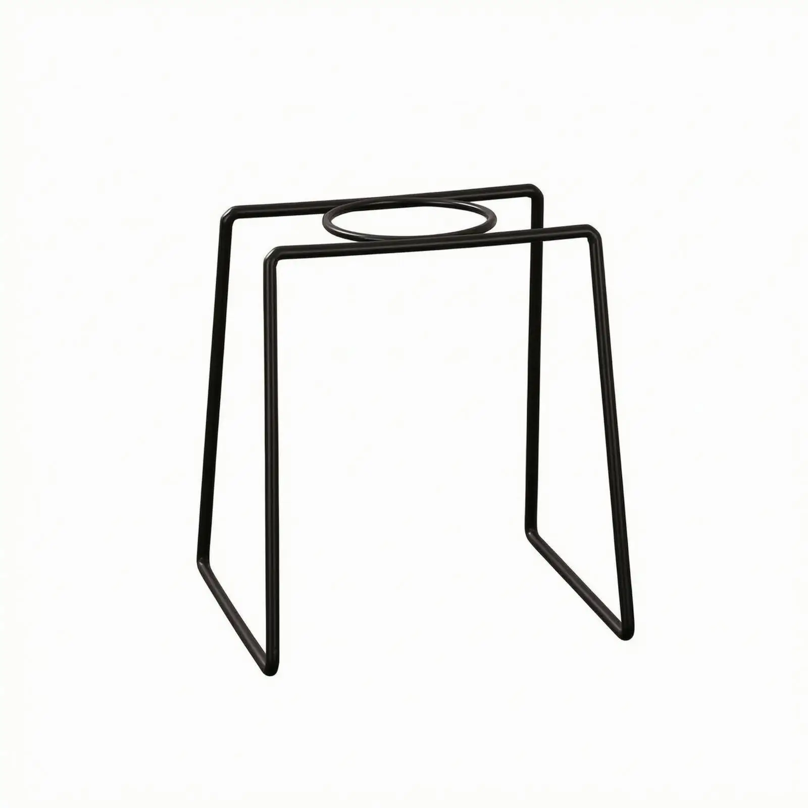 Sturdy Dripper Stand with Circular Loop | Welded Tubular Frame, Metal Coffee