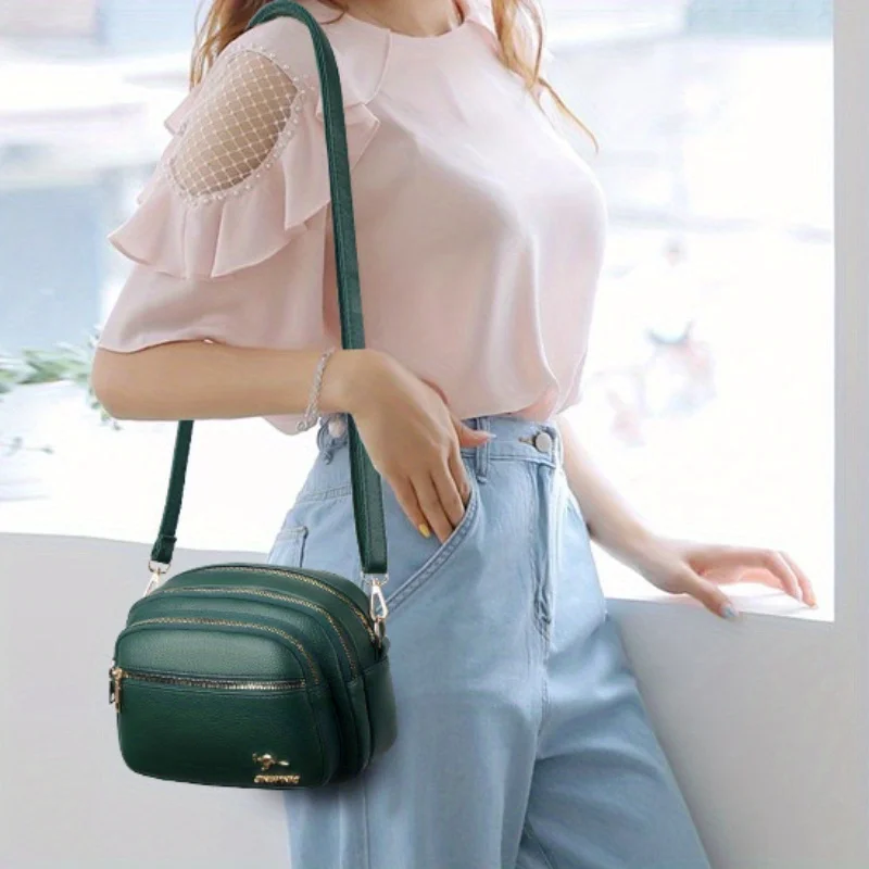 Trendy Multi-layered Fashionable Bag For Women, Versatile Crossbody Bag, Large Capacity For Daily Work Commute. image 6