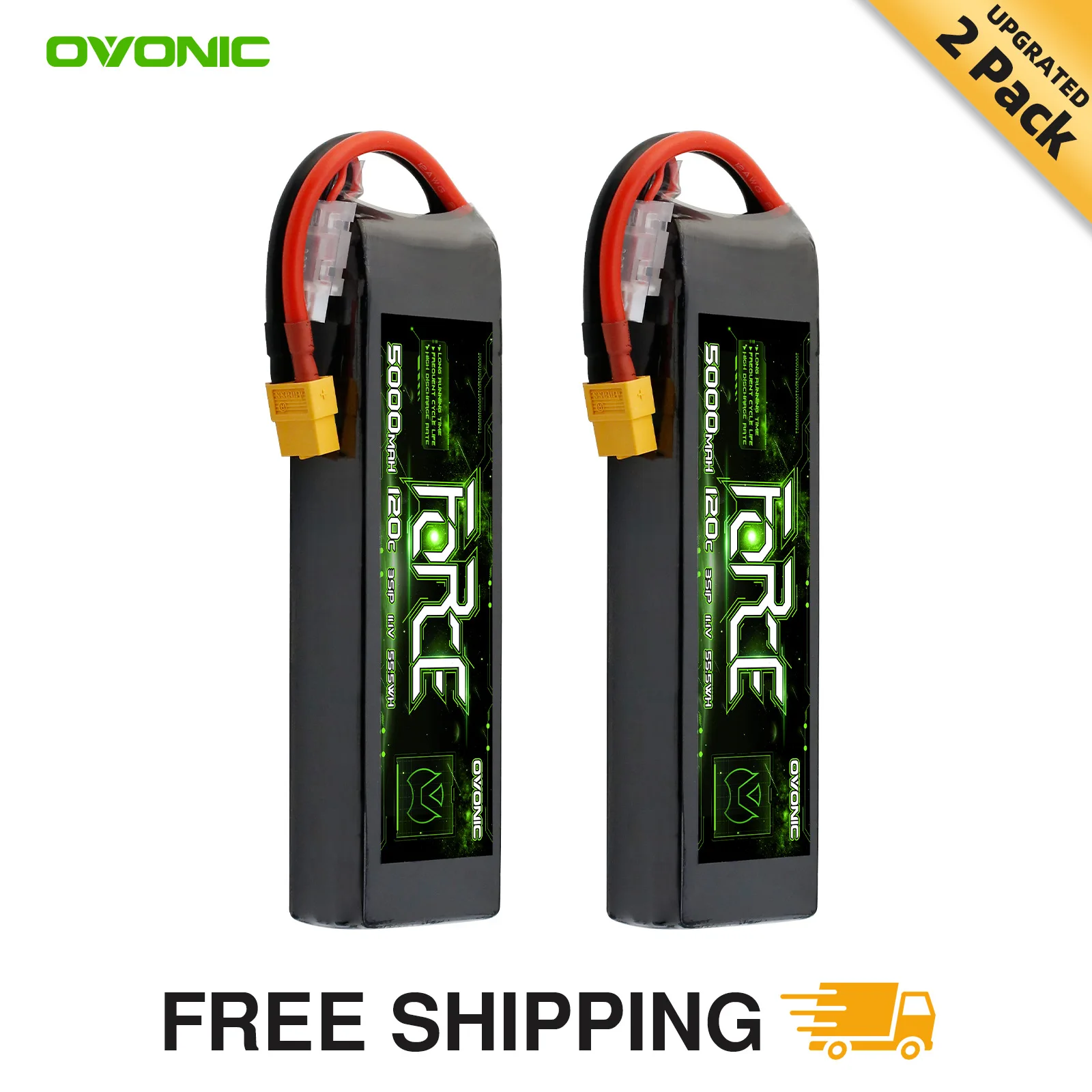 

OVONIC 3S LiPo аккумулятор 11,1 В 5000 мАч 120C с разъемом XT60 и TRA Perfect Match RC Car RC Грузовик Самолет Вертолет Лодка