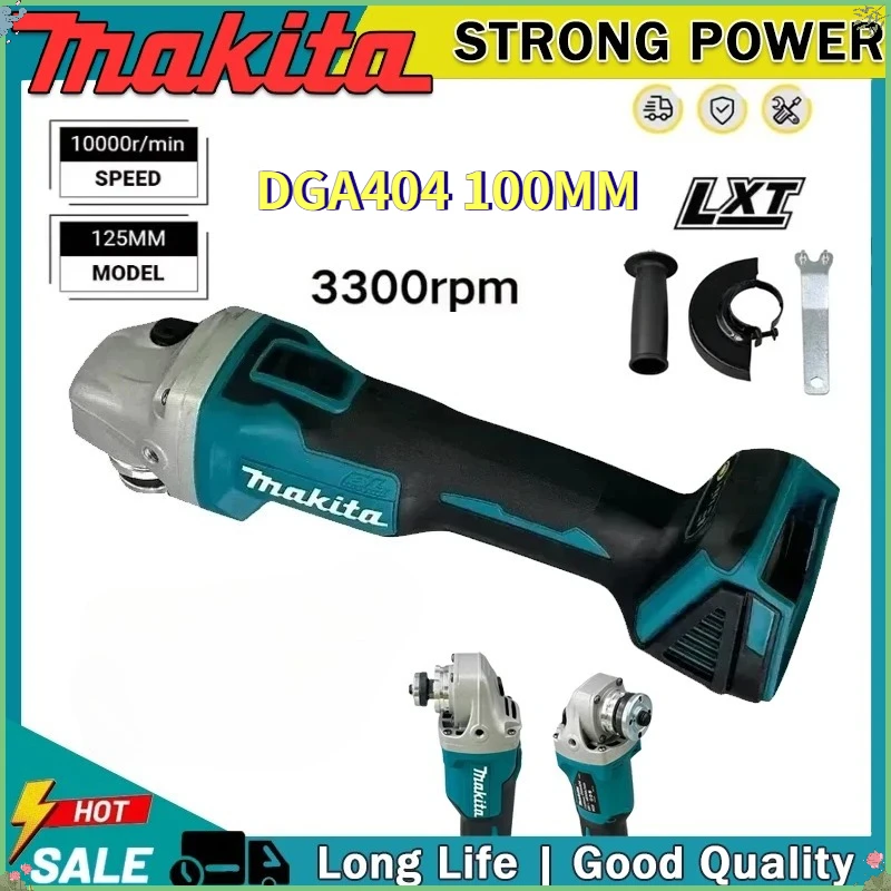 

Makita Brushless DGA404 100MM Angle Grinder Metal Wood Power Tool Grinder Cordless Grinding Polishing Cutting Machine Tool