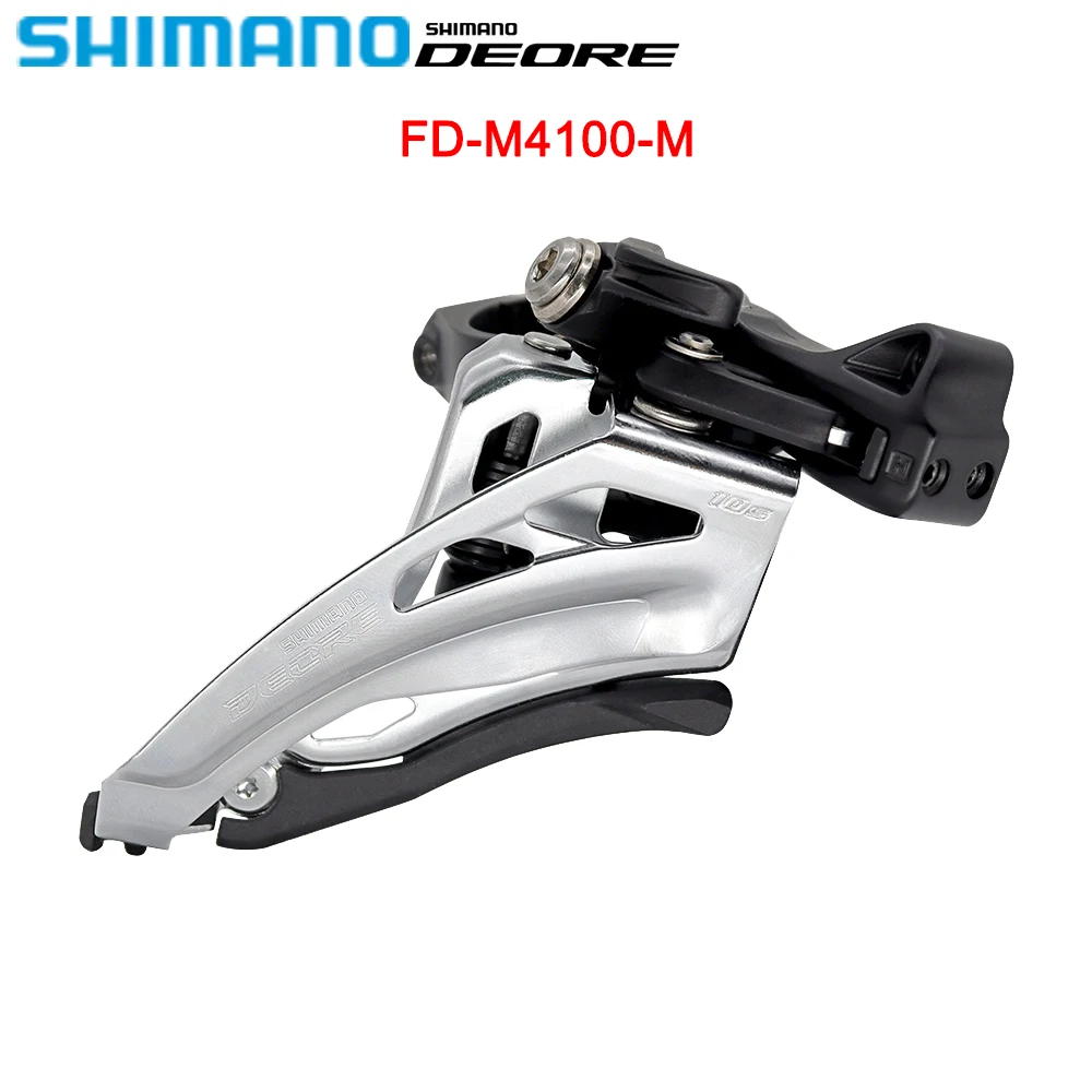 SHIMANO DEORE FD-M4100-M SIDE SWING Front Derailleur Clamp Band Mount 2x10-speed Derailleurs for MTB Bike Original Bicycle Parts