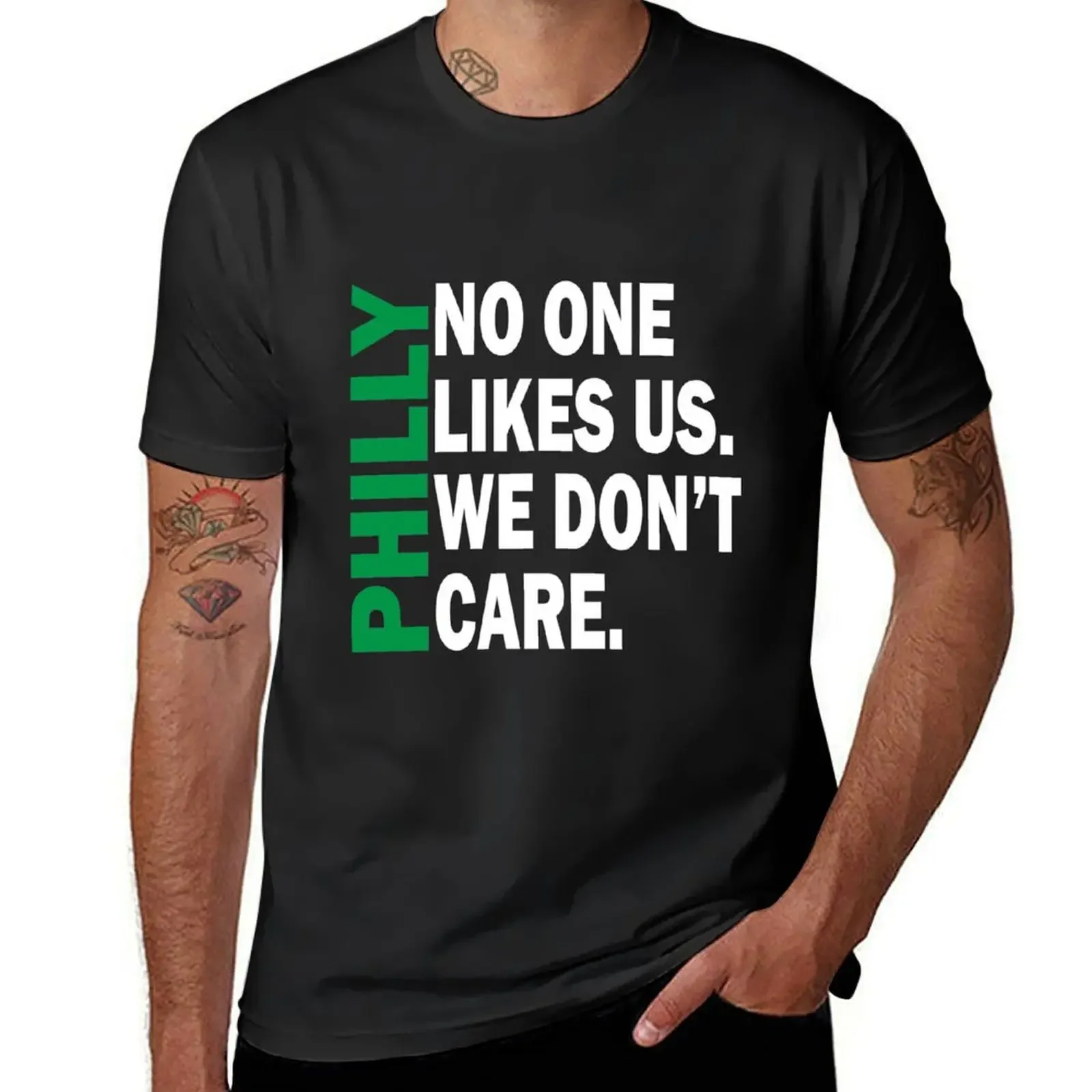 Philly No One Likes Us We Don't Care,we are philly T-Shirt vintage blacks aesthetic clothes tshirts for men