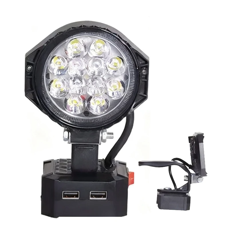 

Портативный светодиодный светильник для Makita 14,4-18 В с литиевой батареей, уличные мини-рабочие фонари, карманное освещение, аварийная беспроводная лампа для инструментов