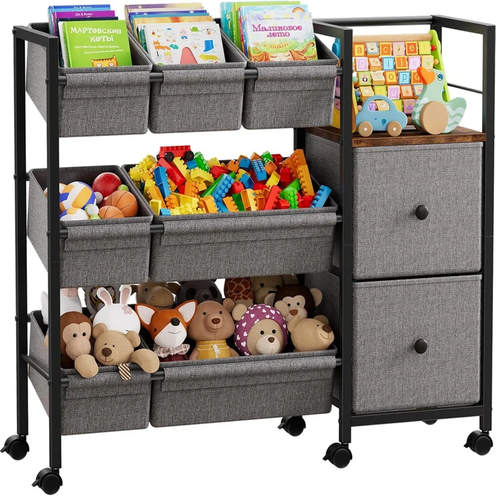 

Kids Toy Organizers and Storage Bins Playroom Storage for Toy Clothes Blankets