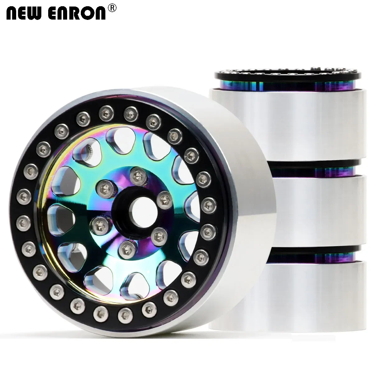 

NEW ENRON CNC Aluminum Deep Dish 1.9 inch Beadlock Wheel Rim for RC Car 1/10 Axial SCX10 TRAXXAS TRX4 Redcat Gen8 D90