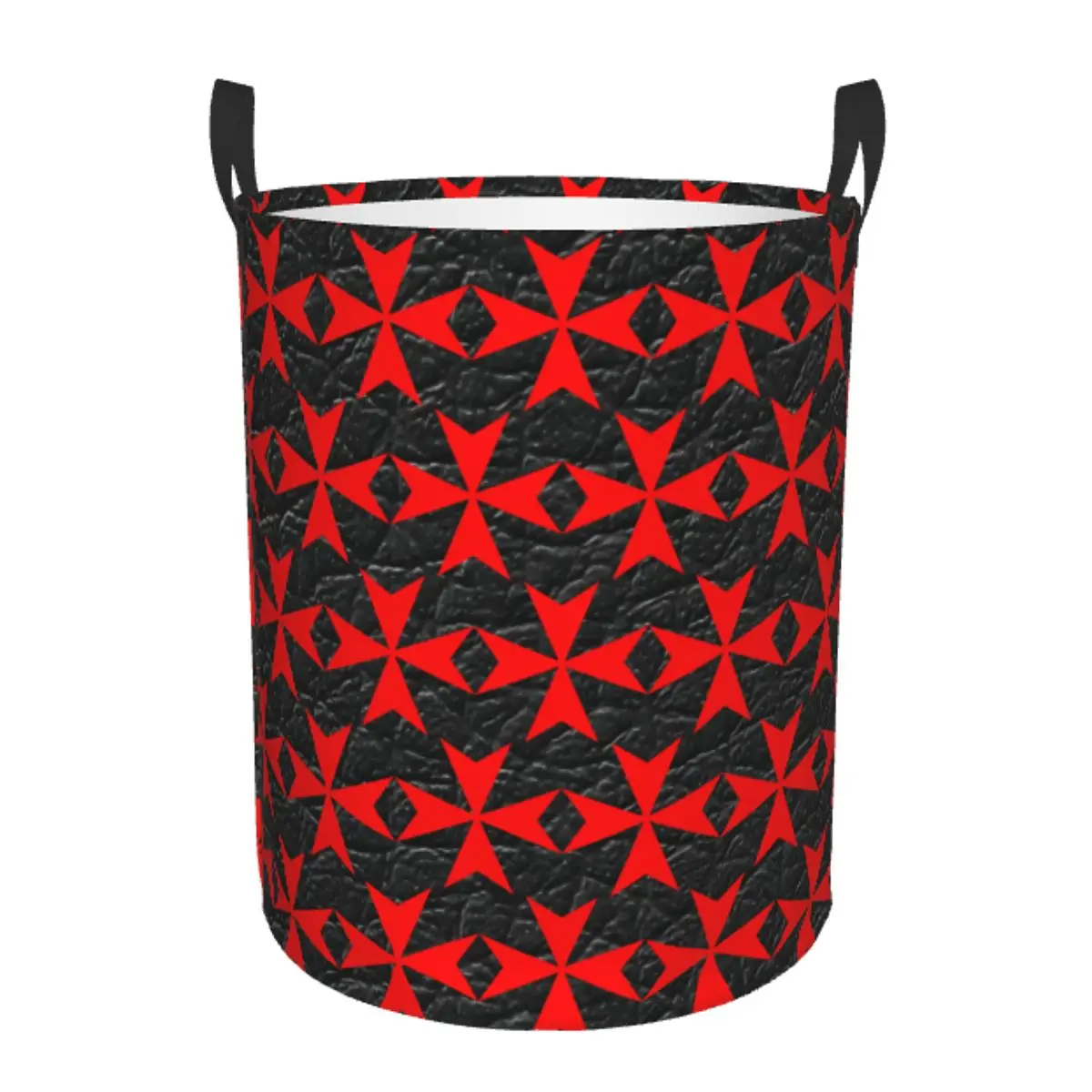 

Custom Malta Knights Cross Laundry Hamper Large Storage Basket Knights Templar Crusades Kids Nursery Toy Organizer