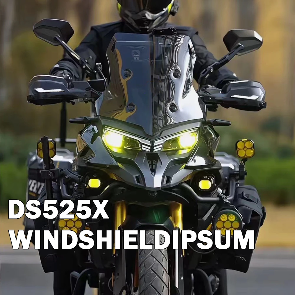 For Loncin VOGE DS525X DSX525 Windshield DS525X Windscreen Windshield Increased Height DS525X Front Windshield