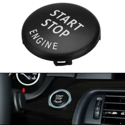 1X Black Start Stop Engine Button Switch Cover For BMW 1 3 5 Series E87,E90,E91,E92,E93,E60,X1,E84,X3,E83,X6,E71,Z4,E89