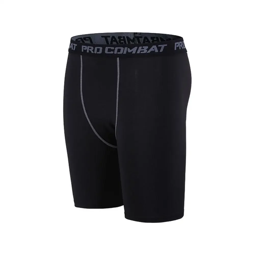 Esportes dos homens leggings calças de fitness masculino calças de compressão elástica ginásio correndo treinamento shorts masculino secagem rápida bottoming shorts