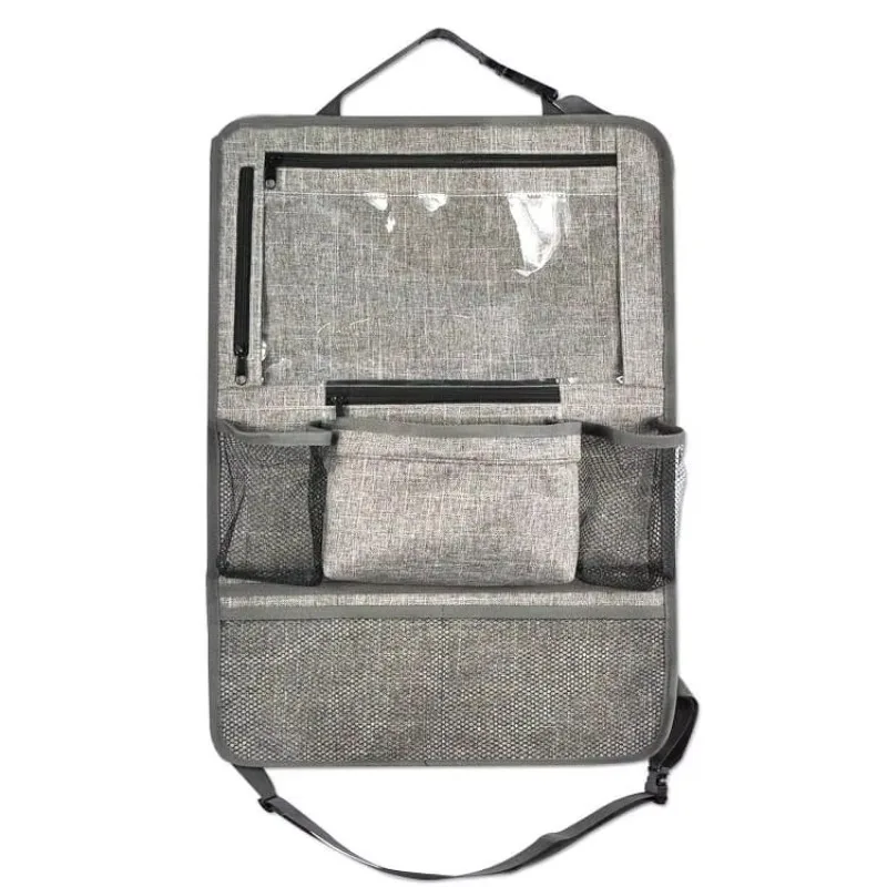 

Practical waterproof and durable Oxford polyester car rear seat storage with tablet stand