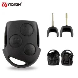 YIQIXIN 3 Button Remote Car Key Shell For Ford Mondeo Focus 2 3 Festiva Fiesta Transit Key Remote Case With FO21 HU101 Blade