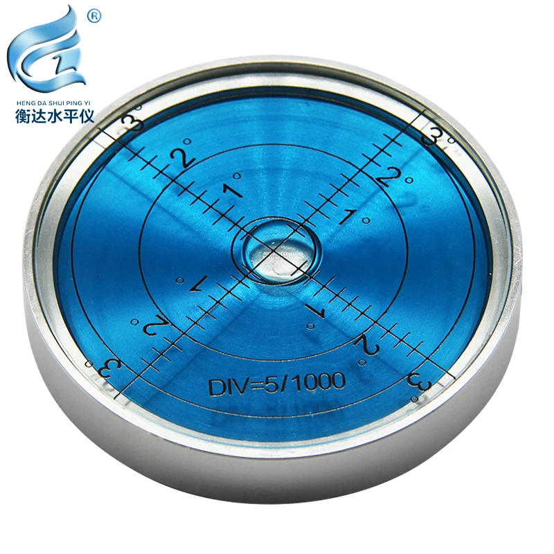 magnetic spirit levelmetal horizontal bubble high precision level bubble round levelmagnetic spirit 60*10mm