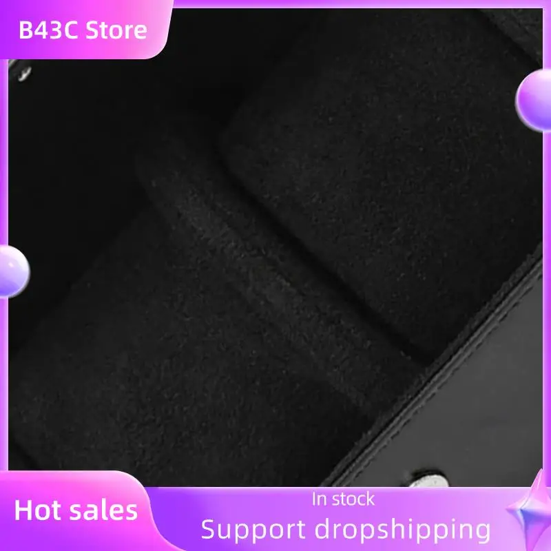 

B14C 2X 1-слотовый рулон часов, дорожный футляр, портативный винтажный кожаный футляр для часов, витрина, коробка для хранения часов, органайзеры для часов, черный M