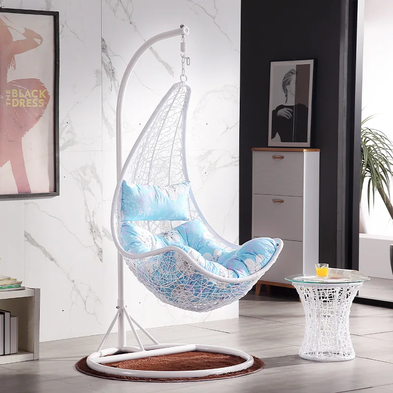 سلة معلقة أرجوحة منزلية صغيرة معلقة كرسي الروطان كرسي مهد كرسي عش الطيور شرفة داخلية كسول هكتار واحد