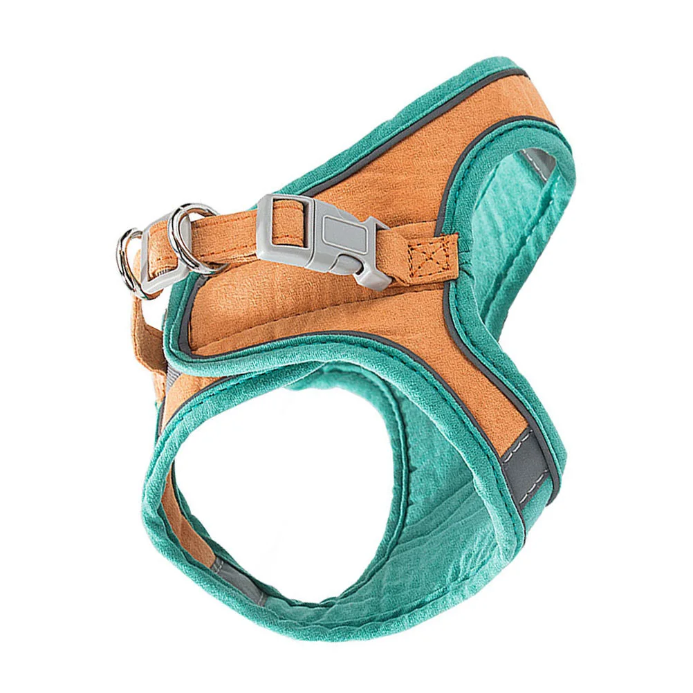 

Adjustable Cat Harness Leash Suede Portable Walking Vest ange Kitten Traction Rope Long Size Practical Lightweight Storage Pet