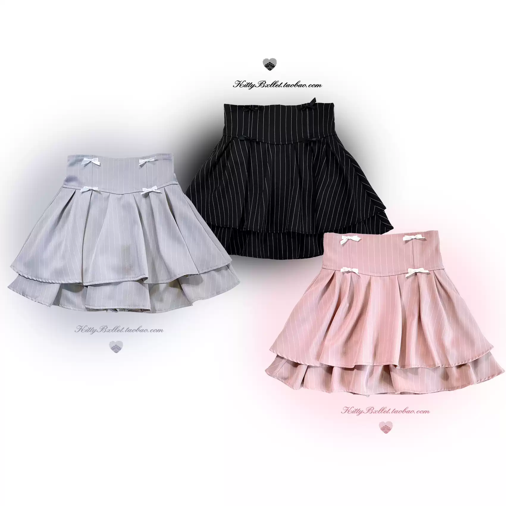 Japanese Mines Style Bow Double Layer Puffy Short Skirts High Waist A-line Sweet Cute Versatile Lolita Mini Skirt Women Summer