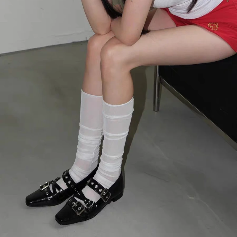 أحذية ماري جين النسائية ذات الكعب العالي 2025 أحذية نسائية جديدة للخريف مصنوعة من الجلد تصميم فاخر أحذية مريحة غير رسمية منخفضة الارتفاع #4