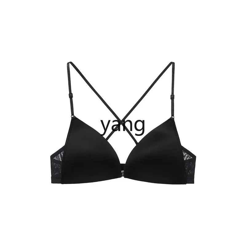

LMM New Small Chest Push-Up Outer Wear Mesh Seamless Camisole Bra