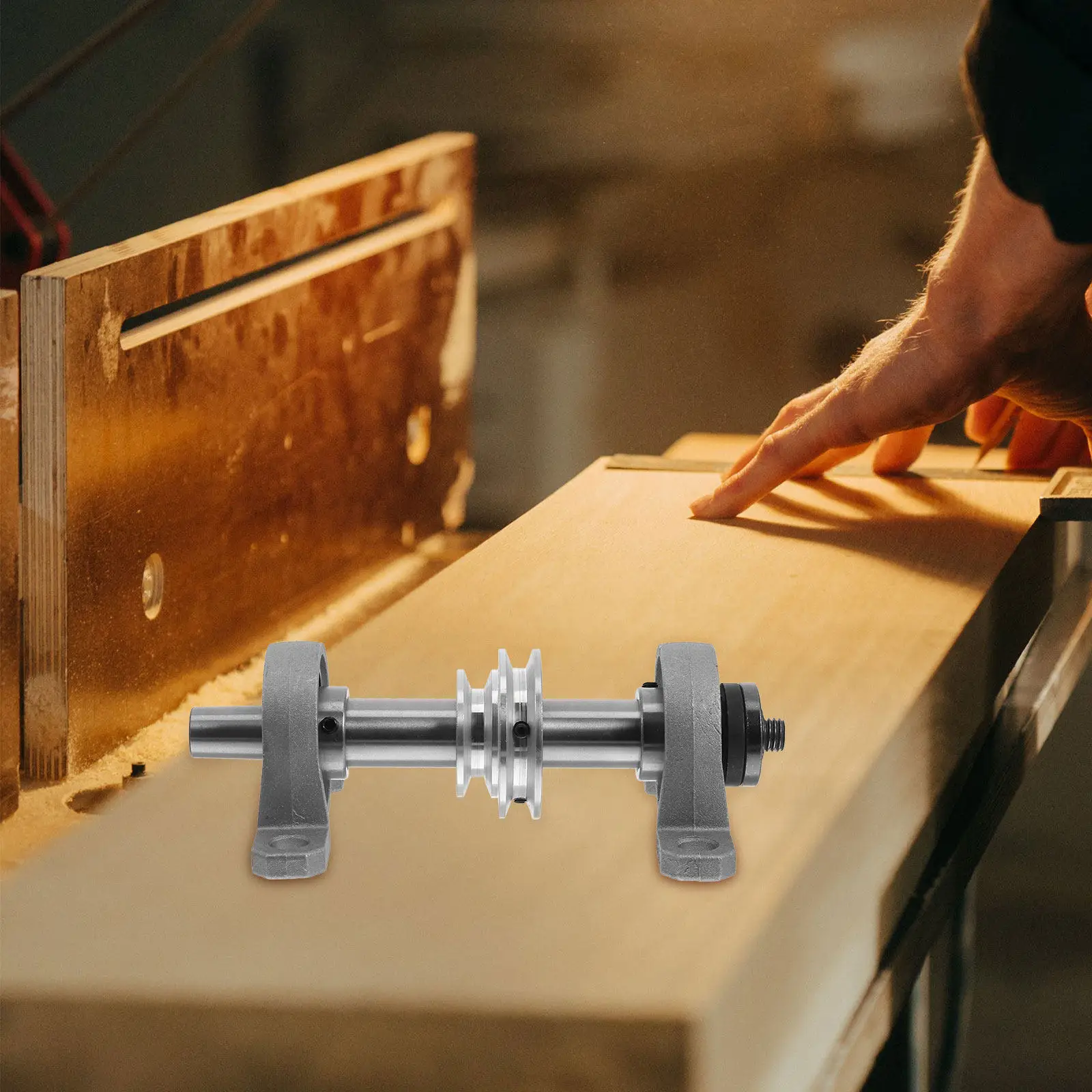 steel-spindle-bearing-seat-for-precision-wood-cutting-rotary-lathe-machine-strong-stability-spindle-assembly-woodworking-tools