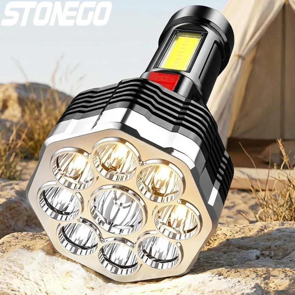 lanterna-led-recarregavel-usb-de-9-nucleos-com-fonte-de-luz-dupla-para-uso-multiplo-em-acampamentos-e-caminhadas-ao-ar-livre