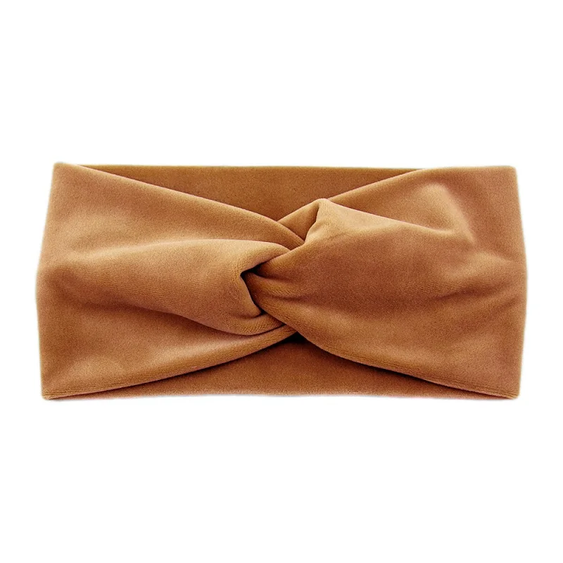 Samt-Stirnband mit elastischem Drehverschluss für Yoga, Gesichtsreinigung und Make-up – Detail 6