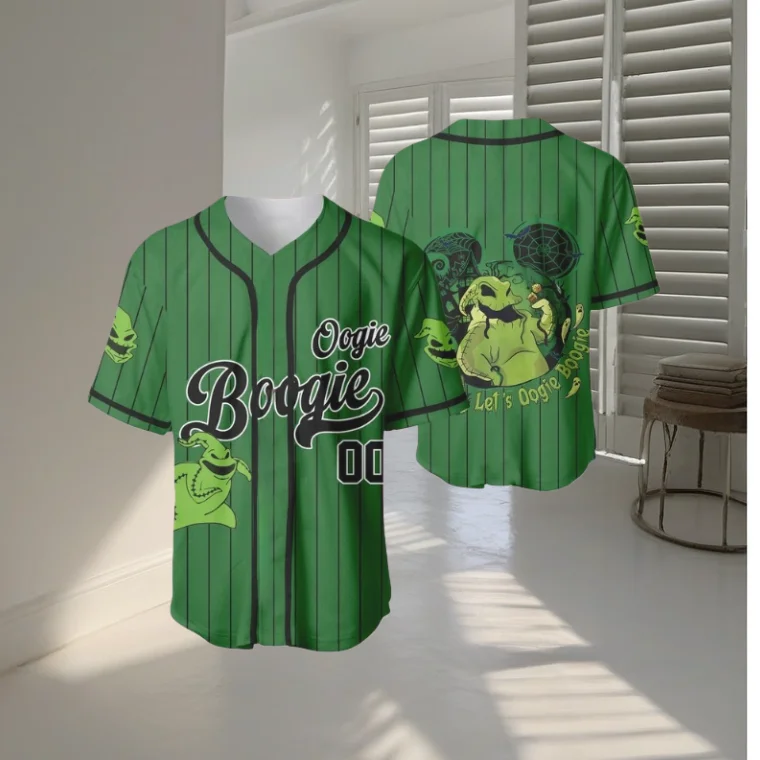 26 Verano Disney El personaje villano Oogie Boogie usa camisetas de béisbol, camisetas modernas y de moda para hombres/mujeres