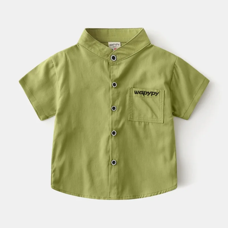 قمصان للأولاد الصغار من القطن للأطفال ملابس صيفية للأطفال