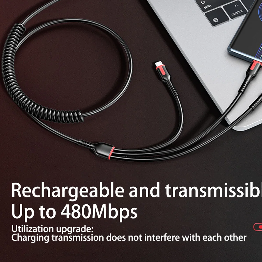 Multifunctional 3 in 1 Fast Charging Data Cable 100W For Xiaomi Huawei Micro USB FOR Multiple Port Charging Cord  New Data Cable