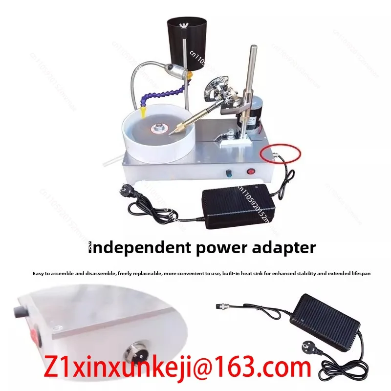Precision Gemstone Polishing Machine DC Infinite Speed Gemstone Angle Grinder