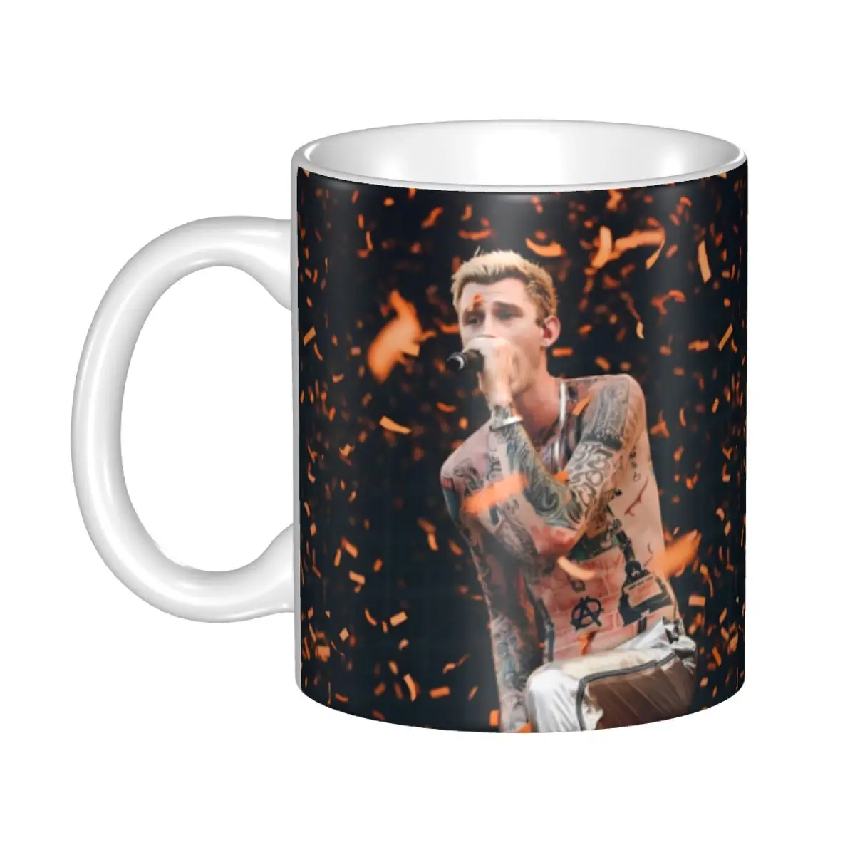 

Customized Rapper MGK M-Machine Gun K-Kelly Mugs DIY Ceramic Milk Tea Coffee Cup