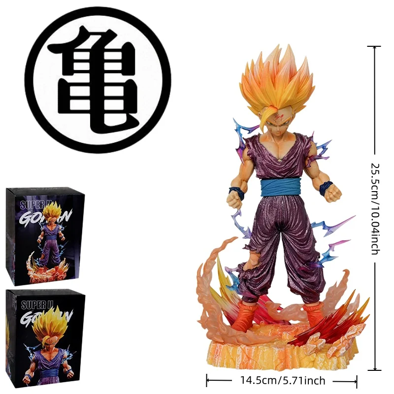 

Dragon Ball Z SSJ2 Gohan Figure with Battle Effect Base Anime Collectible Model for Home Display Perfect Gift for Dragon Ball Co