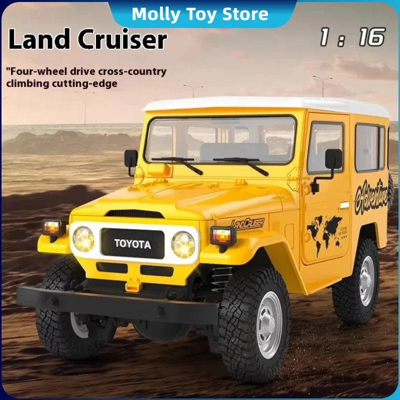 HG 1/16 Toyota Land Cruiser 4x4 RC Car - LED Lights Opening Doors Independent Suspension - Basic/Upgrades Version